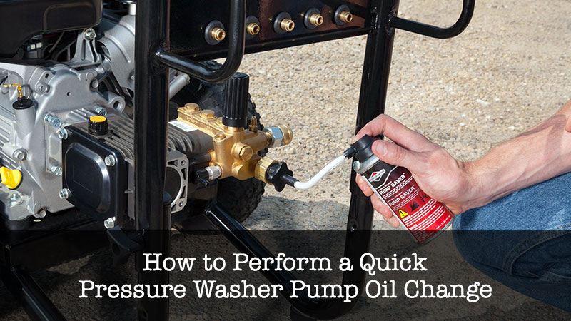 Pressure Washer Pump Oil