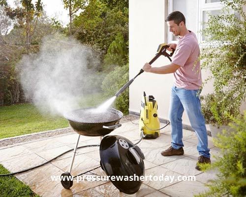 Maintaining the Grill using pressure washers