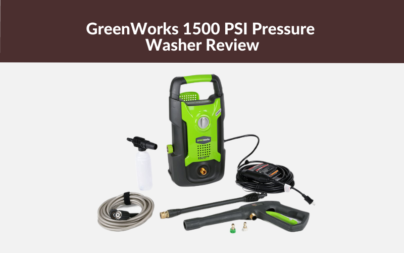 GreenWorks 1500 PSI Pressure Washer