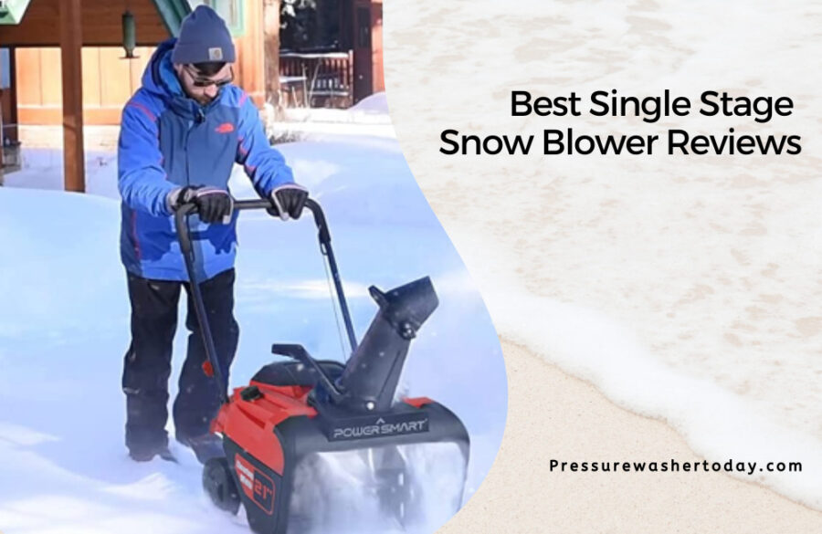 single stage snow blower